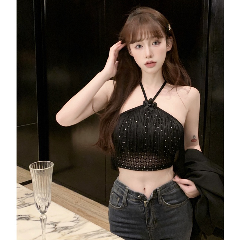 Áo Hai Dây Tua Rua Thời Trang Mùa Hè Cho Nữ