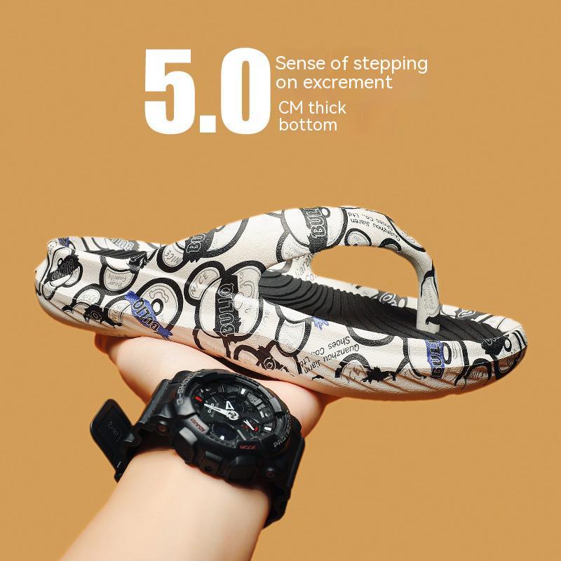 Hàng Bán Chạy Dép Kẹp Eva Đế Dày Chống Trượt In Hình Graffiti Thời Trang Cho Cặp Đôi