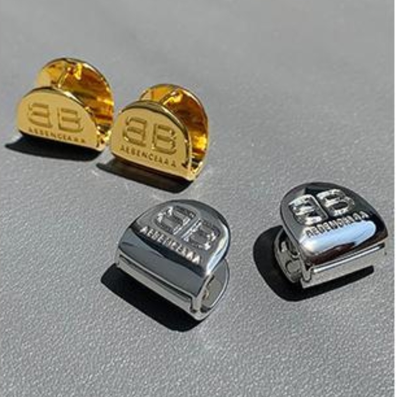 Bông Tai Mạ Bạc 925 Hình Chữ b Phong Cách Âu Mỹ