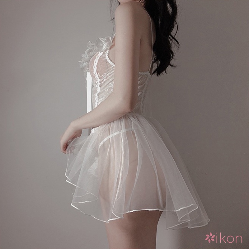 Đầm Ngủ Màu Sắc Trơn Quyến Rũ Phong Cách Hàn Quốc Cho Nữ