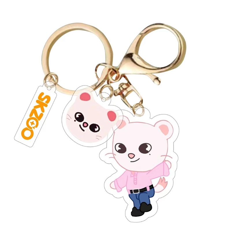 1 Móc Khóa Acrylic Chất Lượng Cao In Hình Nhóm Nhạc Stray Kids