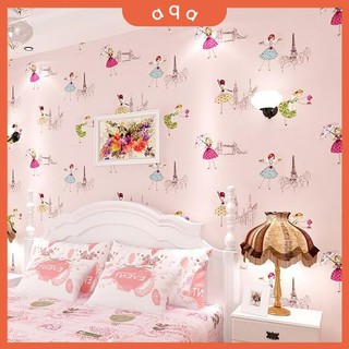 Decal giấy dán tường cô gái.aqa