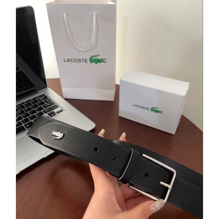 Thắt Lưng Da 120cm Lacostes_Belt Kèm Hộp Quà Sang Trọng Cho Nam