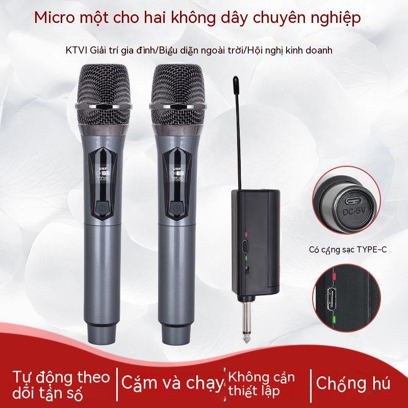 Micro Không Dây Chuyên Nghiệp Phiên Bản Giới Hạn Dùng Để Hát Karaoke Ngoài Trời KTV