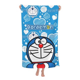 Khăn tắm Doremon 80x130cm Khăn tắm ngoài trời lớn Unisex Khăn tắm mềm siêu thấm