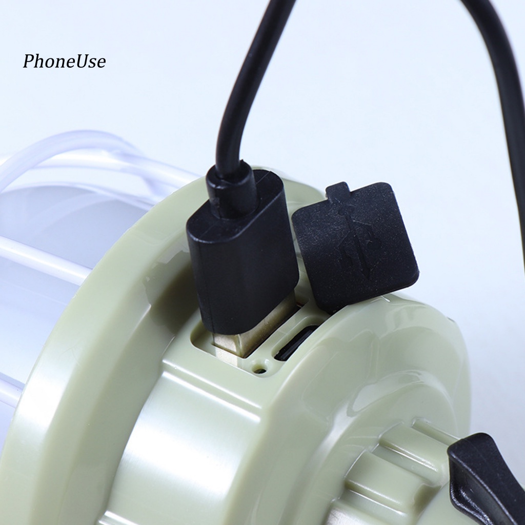 Pu Đèn LED Cắm Trại Đa Năng Siêu Sáng Có Thể Sạc Lại Bằng Cổng USB