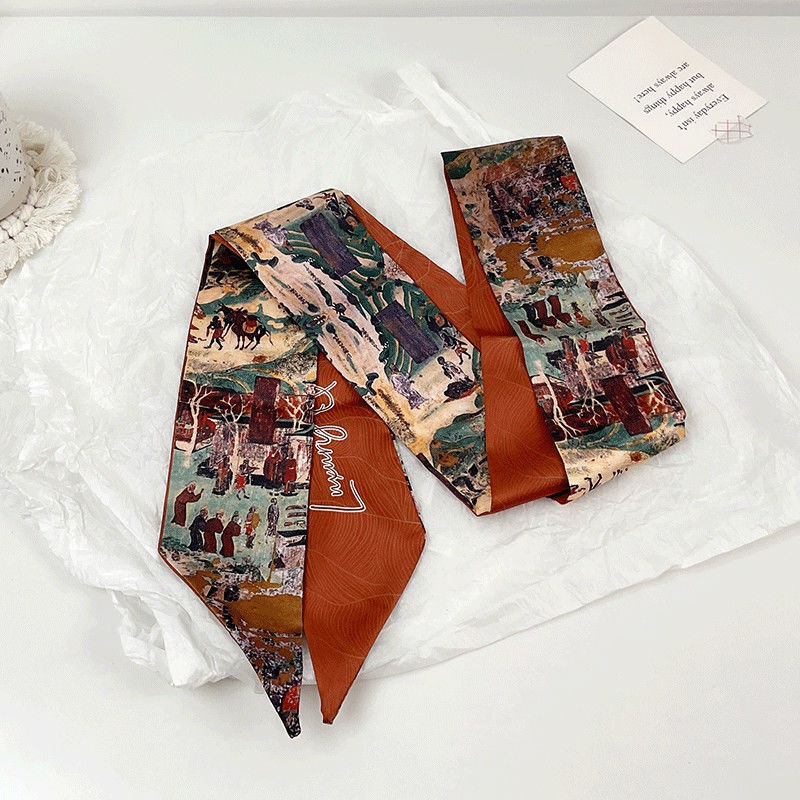 Khăn Quàng Cổ Lụa Cao Cấp Phong Cách Trung Hoa Cổ Điển Thời Trang Xuân Thu Cho Nữ