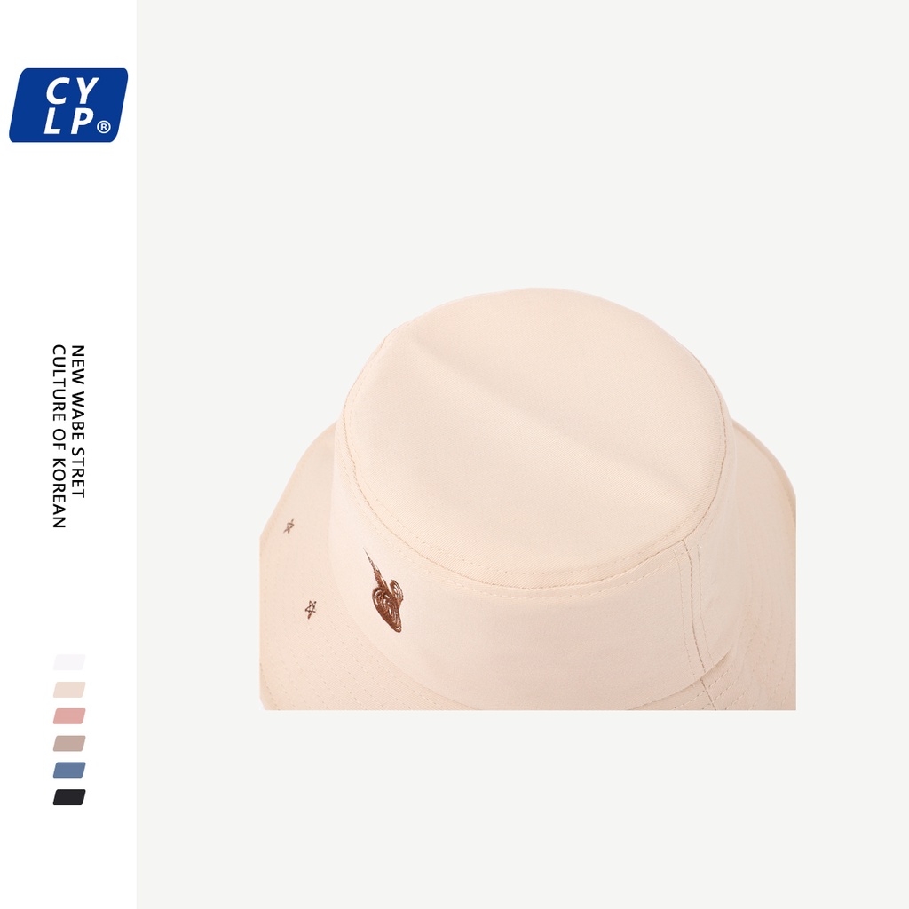 Nón Tai Bèo Thêu Họa Tiết Hoạt Hình Dễ Thương Phong Cách Hàn Quốc Thời Trang Xuân Hè Cho Nữ