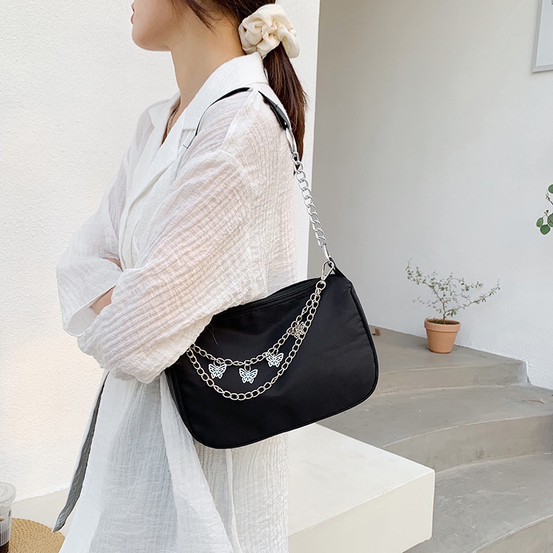 Túi Đeo Vai Hình Vuông Cỡ Nhỏ Phong Cách Hàn Quốc Cổ Điển Thời Trang Cho Nữ