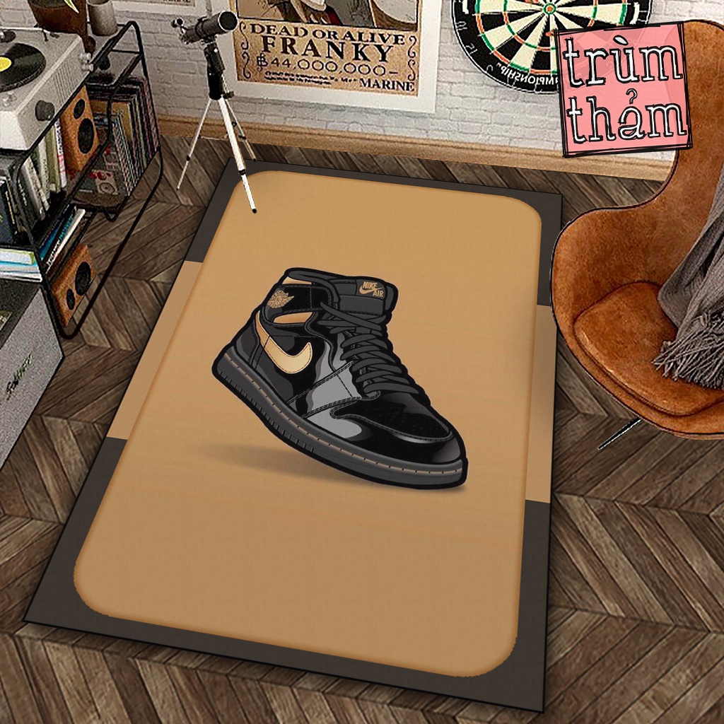 Thảm Trang Trí Nik3 Jord4N Giày Thể Thao Sneaker Thời Trang Decor Phòng Ngủ Phòng Khách Văn Phòng