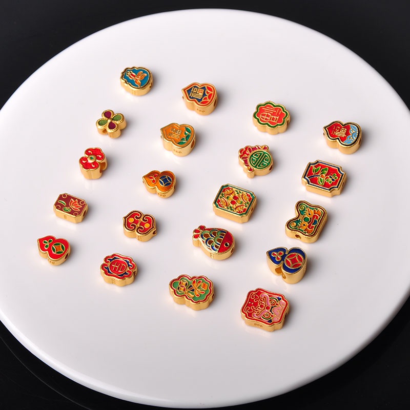 Vòng Tay Dây Bện Màu Sắc Vàng Phong Cách Trung Hoa Cổ Điển diy Không Gây Dị Ứng Vòng Tay Dây Bện Thủ Công Màu Sắc Đa Dạng