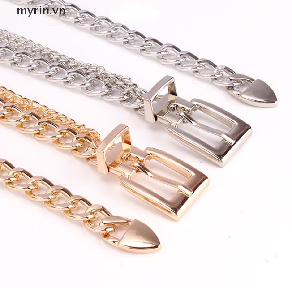 Thắt Lưng Dây Xích Kim Loại Nhiều Lớp Cá Tính Cho Nữ