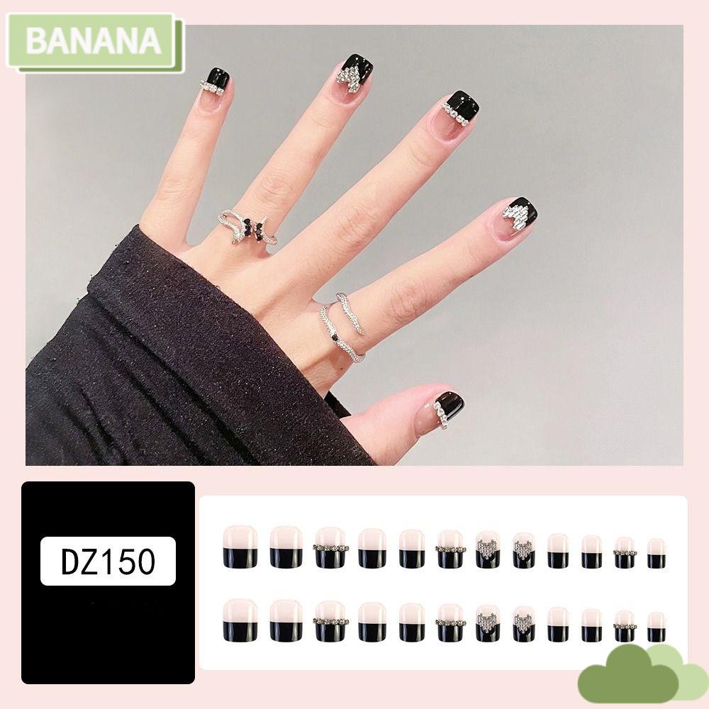 1 24 Móng Tay Giả Hình Trái Tim