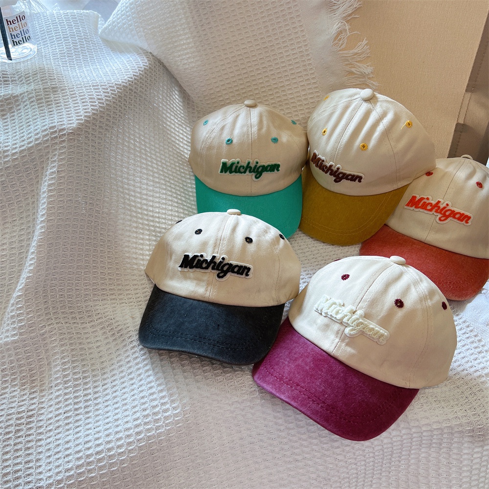 Mũ Lưỡi Trai Thêu Chữ Nhiều Màu Sắc Thời Trang Mùa Hè Cho Bé