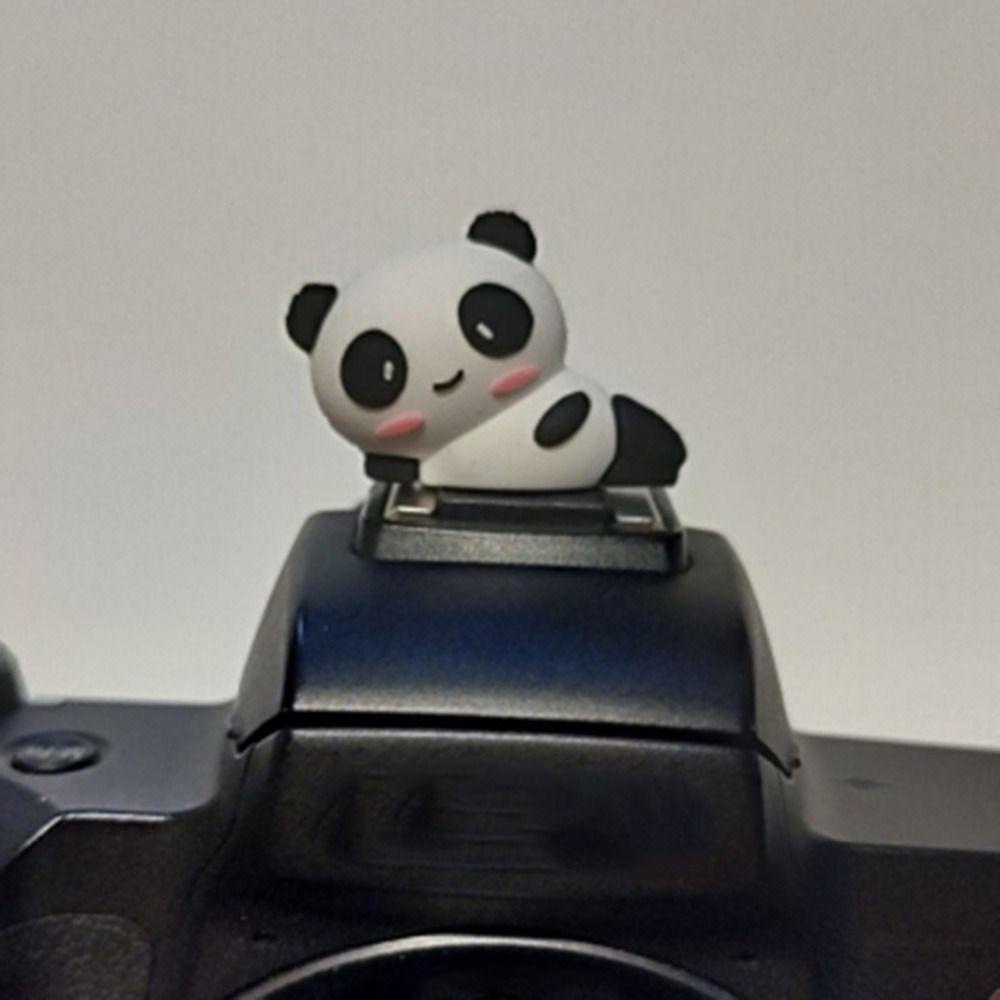 Vỏ Bọc Đèn Pin DSLR Hình Gấu Trúc Hoạt Hình 3D Dễ Thương Thông Dụng