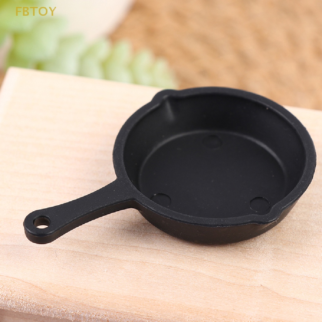 2 Chảo Nấu Ăn Đồ Chơi Búp Bê Cỡ 1 / 12