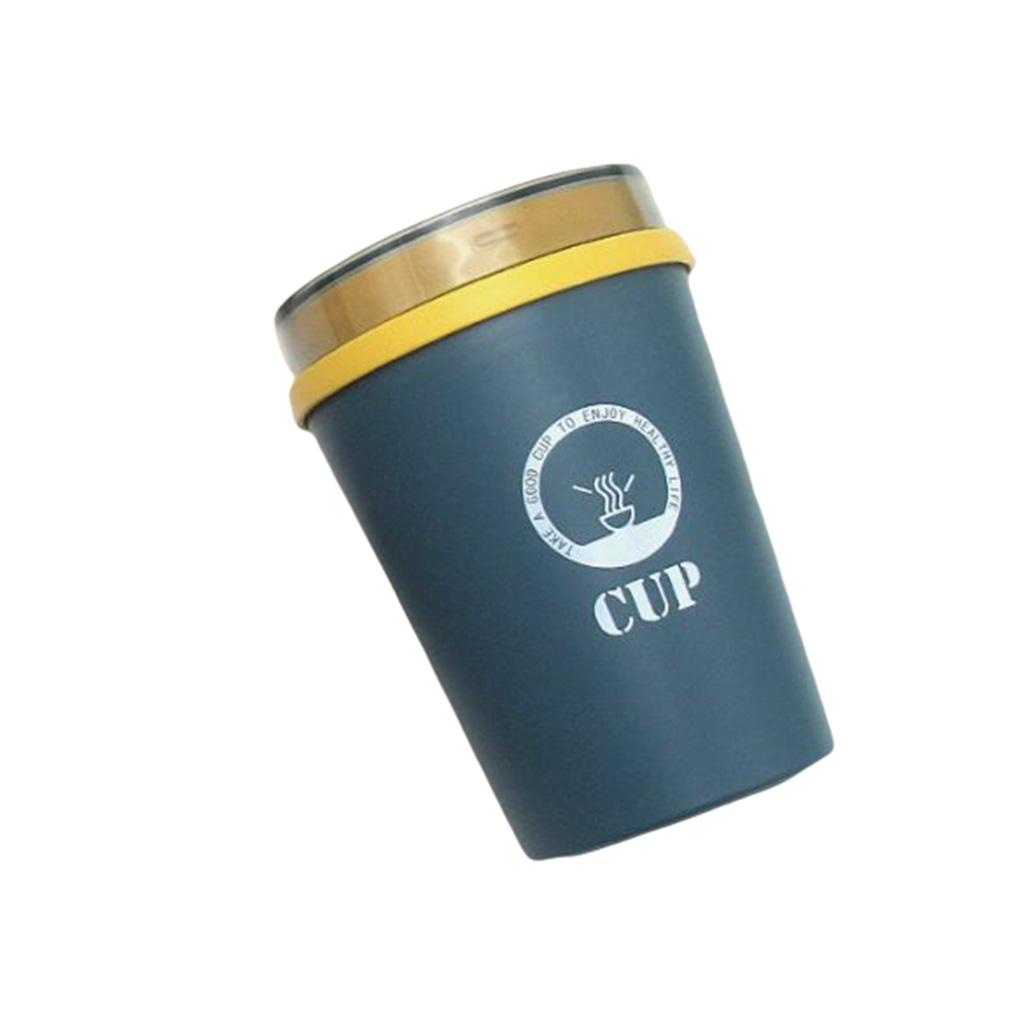 Cốc Uống Cà Phê Trà Sữa Chịu Nhiệt 500ml Có Nắp Đậy Và Muỗng Tiện Dụng Cho Nhà Bếp / Trường Học