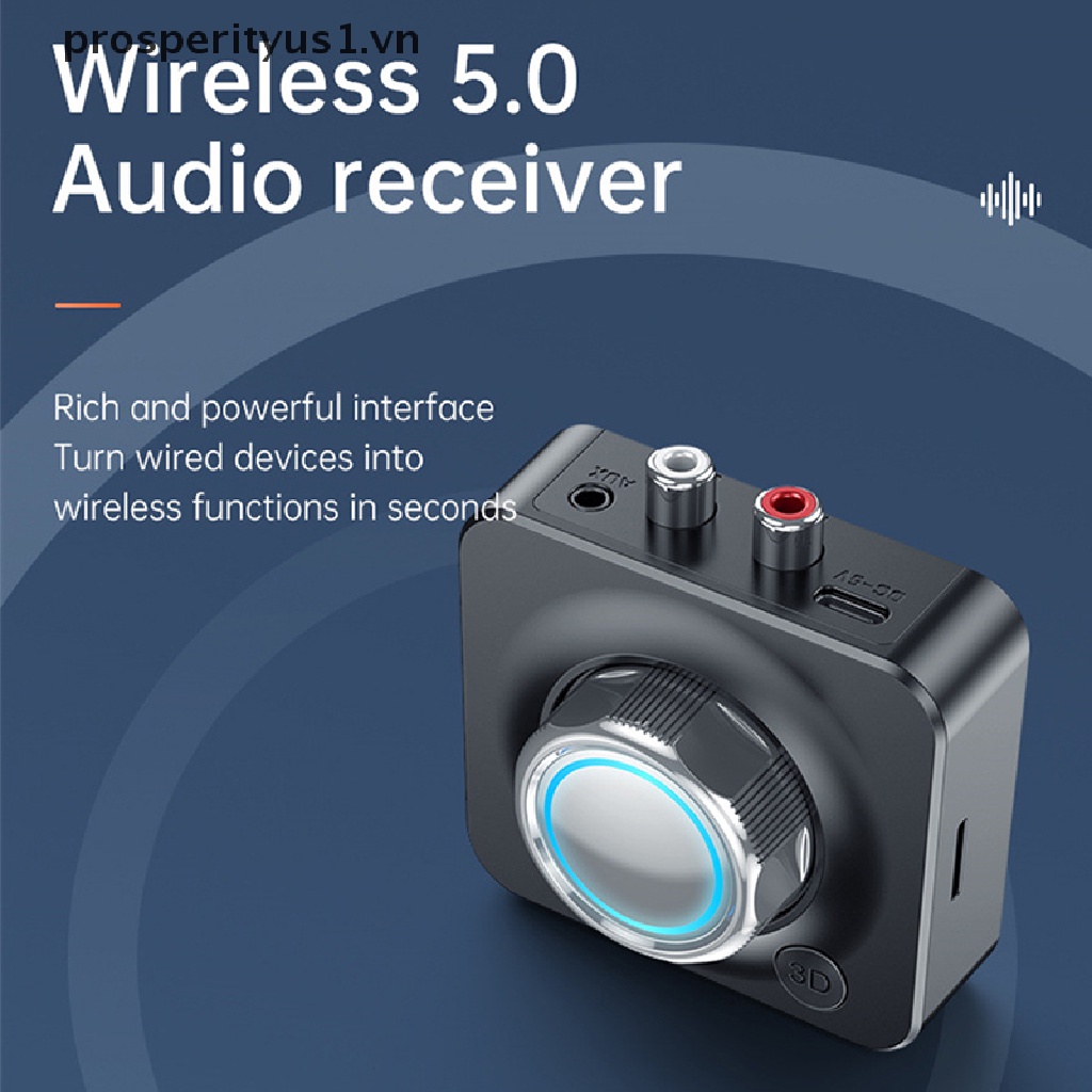 Bộ Thu Âm Thanh Bluetooth 5.0 Không Dây 3D Hỗ Trợ Thẻ TF RCA 3.5mm 3.5 AUX Cho Loa Xe Hơi