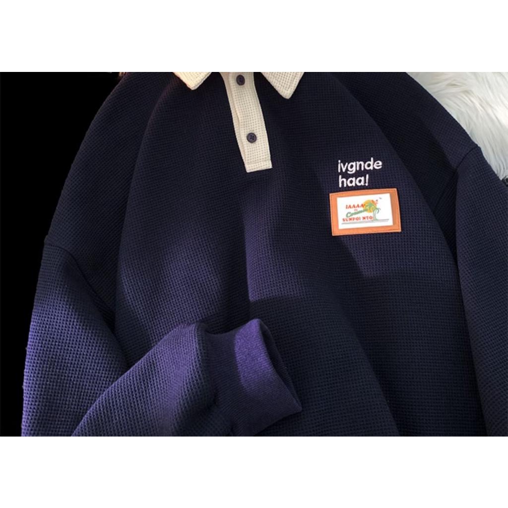 Áo Khoác POLO Dáng Rộng Phong Cách Nhật Bản Thời Trang Cho Nam