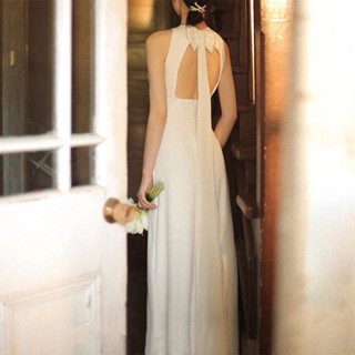 Phong Cách Ý Ánh Sáng Váy Cưới Tính Khí Mỏng Hơn Nhìn Mùa Đông Phong Cách Mới Đuôi Cá Trắng Chào Mừng Ra Gạc Satin Đầm Dạ Hội Cô Dâu Bánh Mì Nướng Đầm