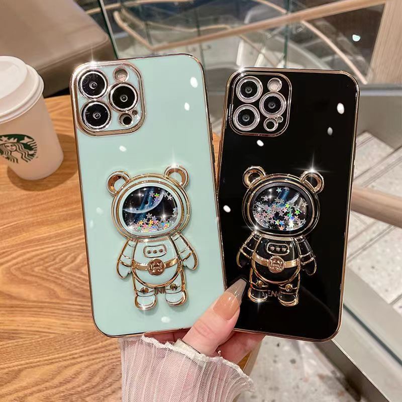 Ốp Điện Thoại Silicon TPU Mềm Có Giá Đỡ Hình Phi Hành Gia Cho Infinix HOT20 HOT 20 Play HOT 20i HOT 20S ZERO 5G 2023