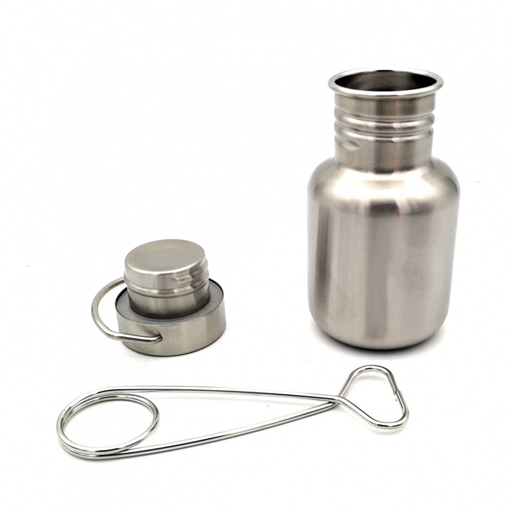 Bình Nước Bằng Thép Không Gỉ Có Móc Treo Tiện Dụng Cho Hoạt Động Ngoài Trời