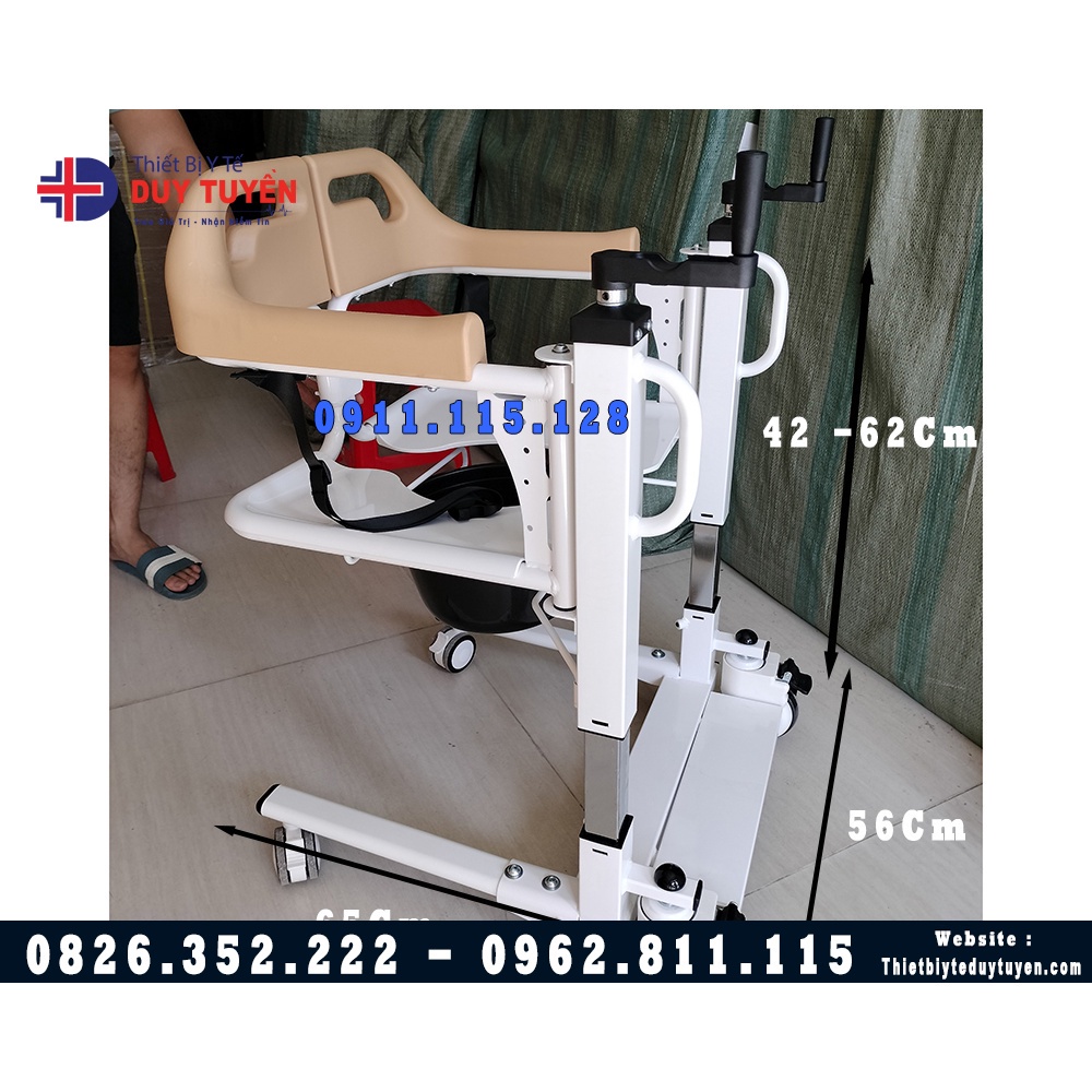 Xe lăn ghép mảnh tự đón người bệnh cao cấp - Ghế nâng hai mảnh ghép đa năng