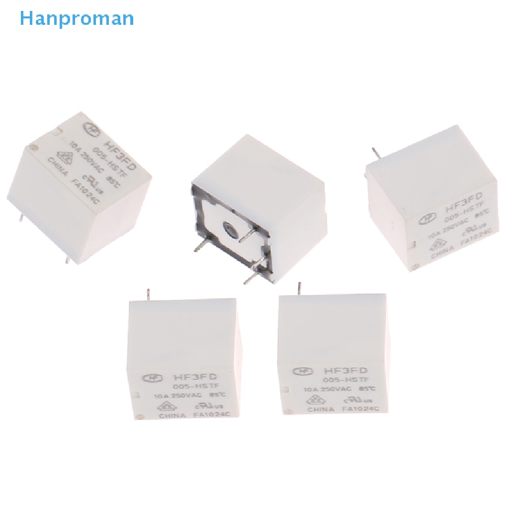 Set 5 Rơ Le HF3FD HF3FD-005-HSTF 4pin 5V HF3FD 012-ZSTF 12V 12VDC 5 10A ZTF Chuyên Dụng
