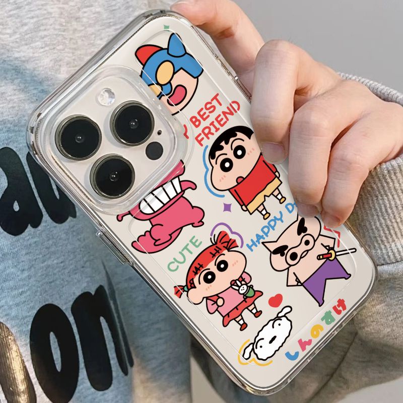 ✅Ốp Điện Thoại Mềm Hình Shin-Chan Phong Cách Mới Cho iPhone14promax 13 / 12 / 11 xr 7 / 8Plus