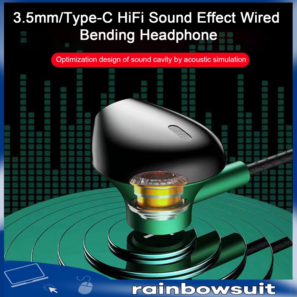 Tai Nghe Có Dây 20-20KHz 3.5mm / Type-C Hình Chữ L Tiện Dụng Khi Đi Du Lịch