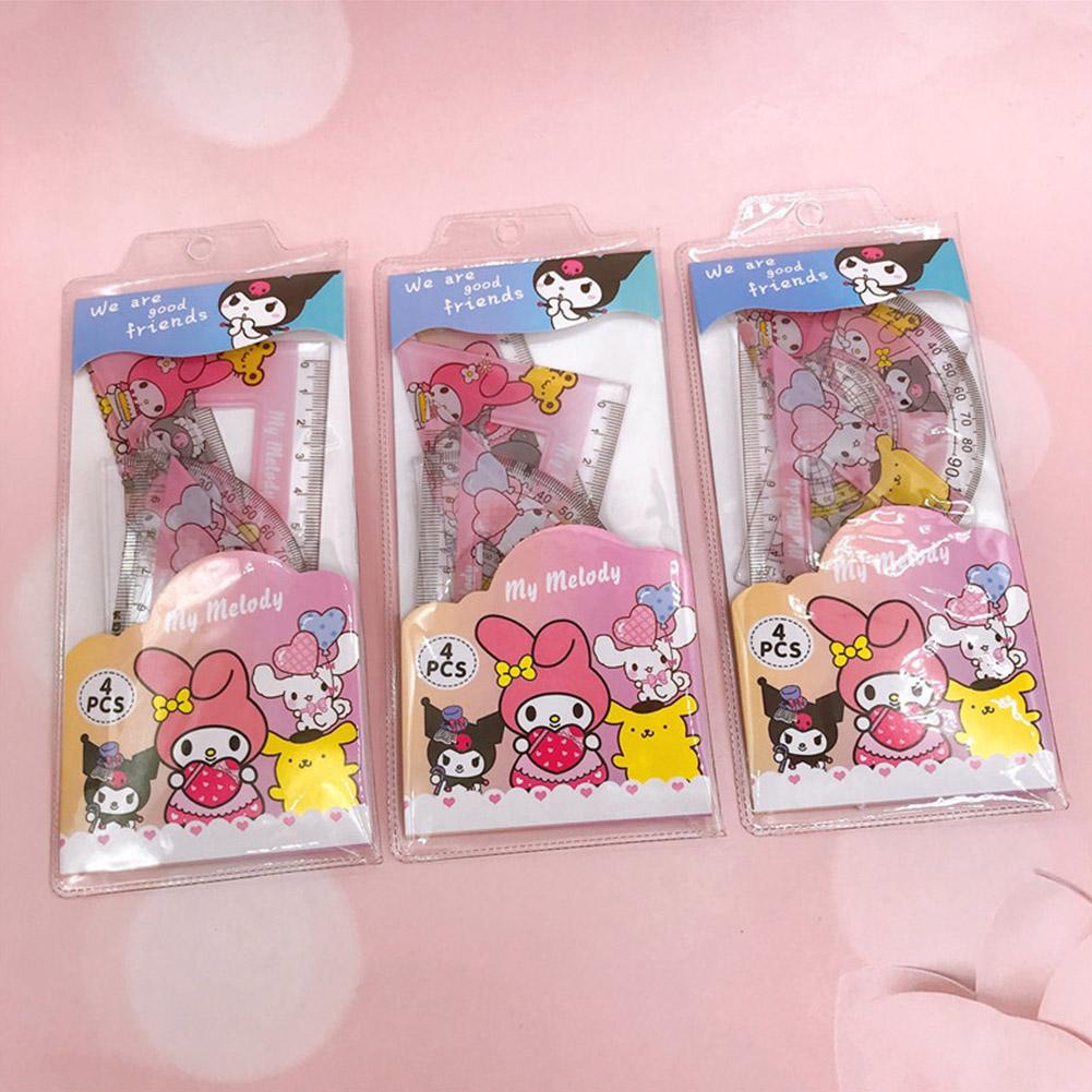 Bộ Thước Kẻ Hoạt Hình Sáng Tạo Cho Học Sinh R8Y4