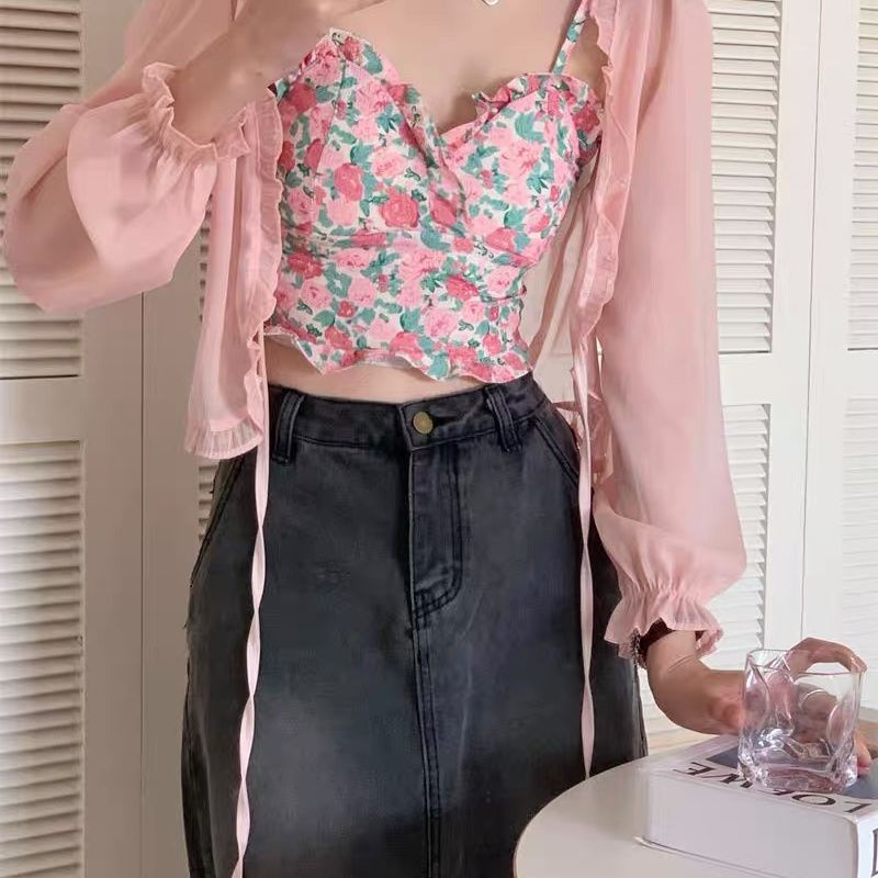 Áo Khoác cardigan Ngắn Dáng Rộng Tay Dài Chống Nắng Thời Trang Mùa Hè 2023 Cho Nữ