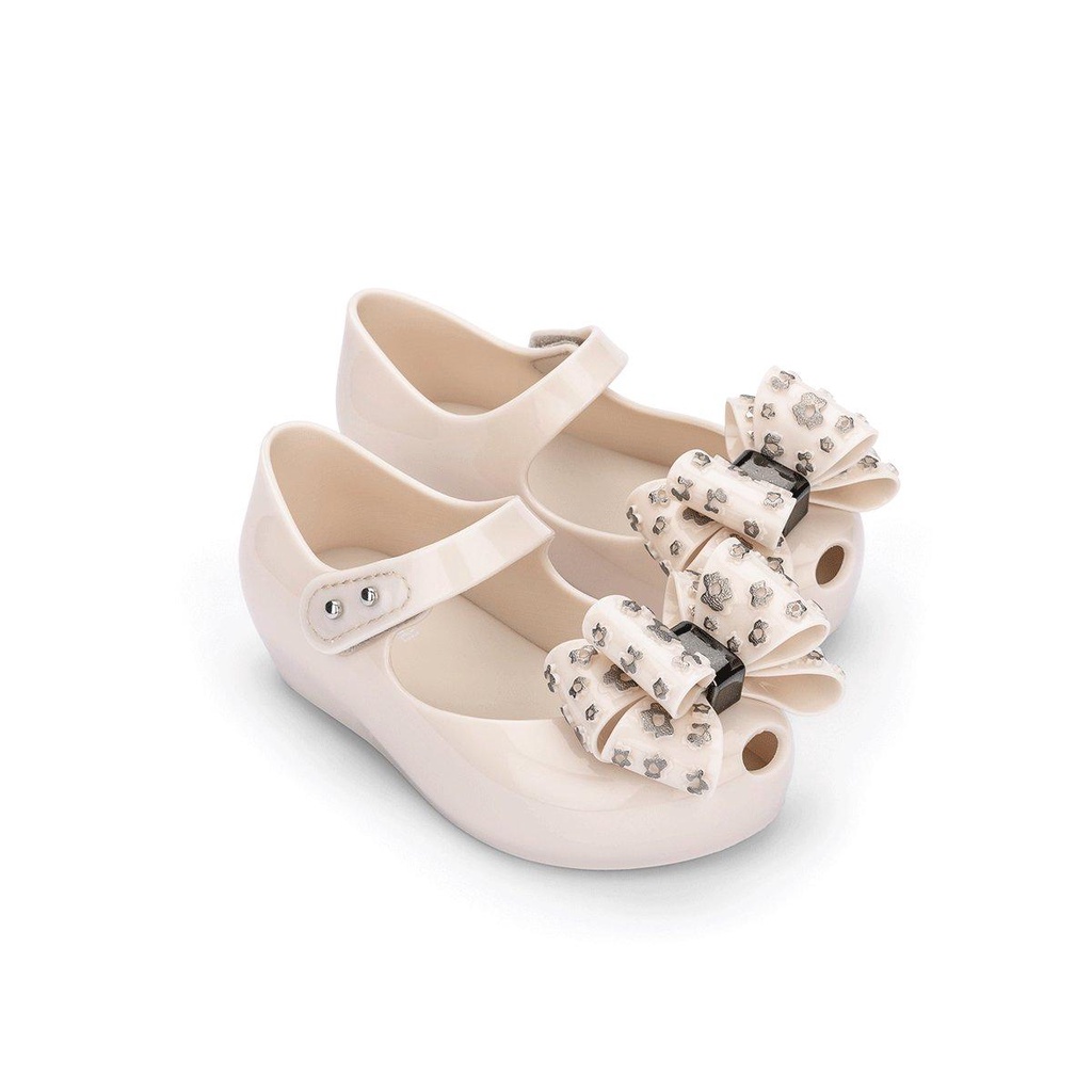 GIẦY NHỰA THƠM MELISSA CHO BÉ GÁI MẪU NƠ HOA TRẮNG