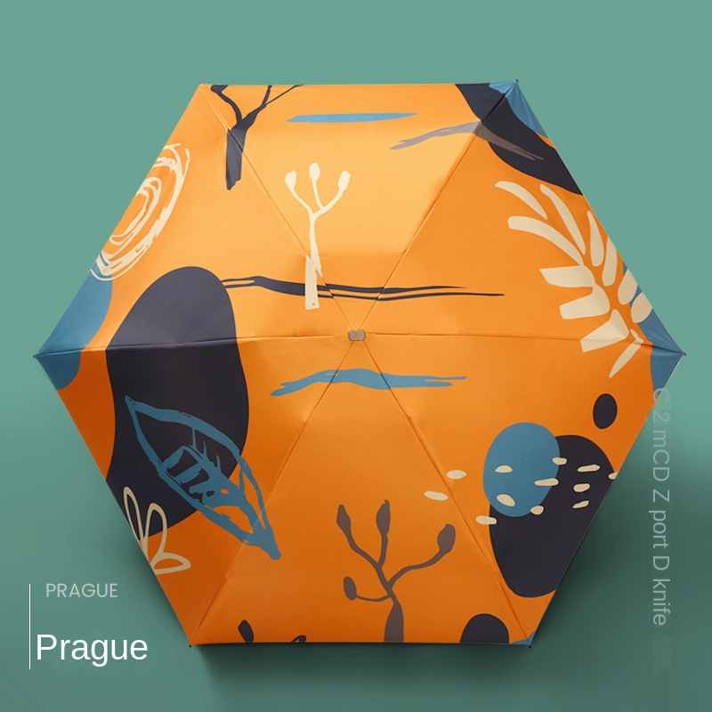 Dù Gấp Siêu Nhẹ Bằng Vinyl Bỏ Túi Tiện Dụng Cho Học Sinh