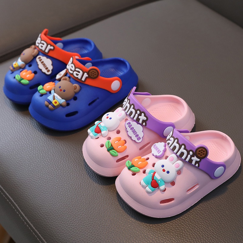 Dép Sandal Bằng EVA Họa Tiết Hoạt Hình Sở Thú Dễ Thương Cho Bé Gái