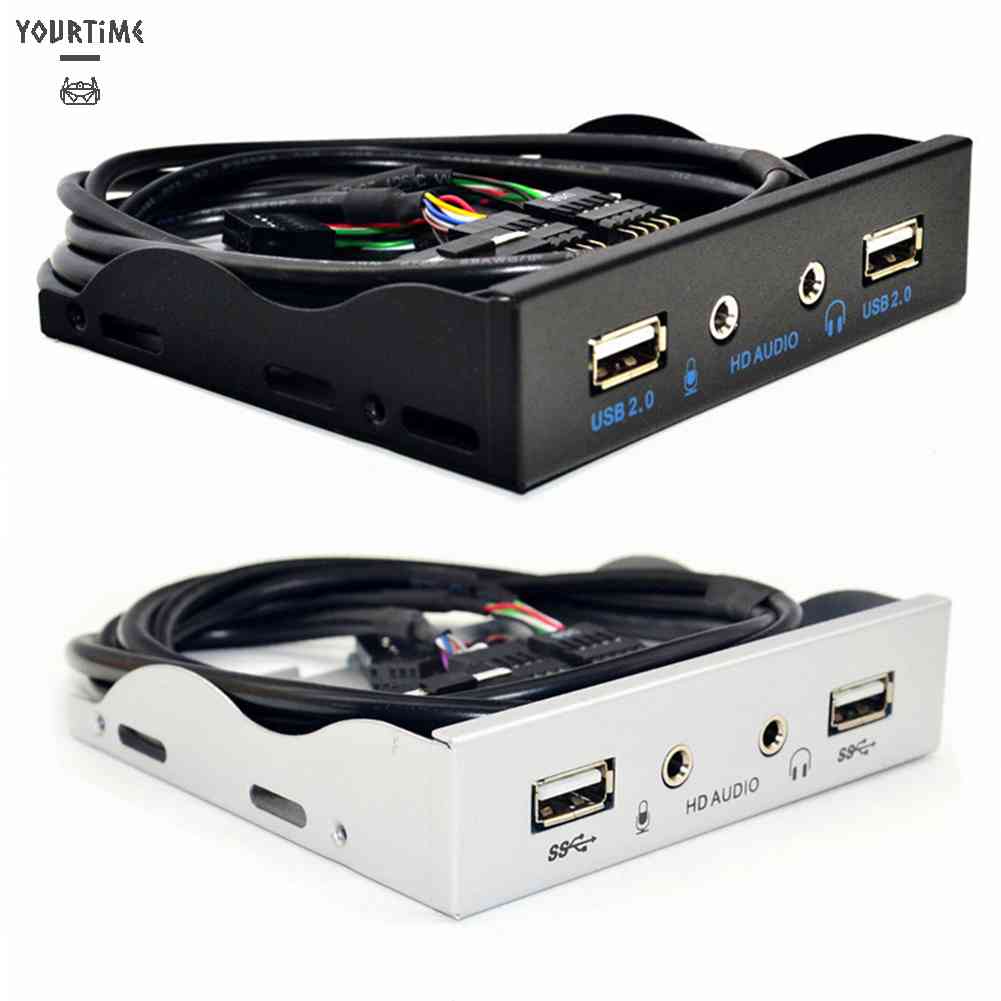 Bảng Điều Khiển Âm Thanh 3.5 inch 9Pin Sang 2 USB 2.0 Bay HD Audio 3.5mm
