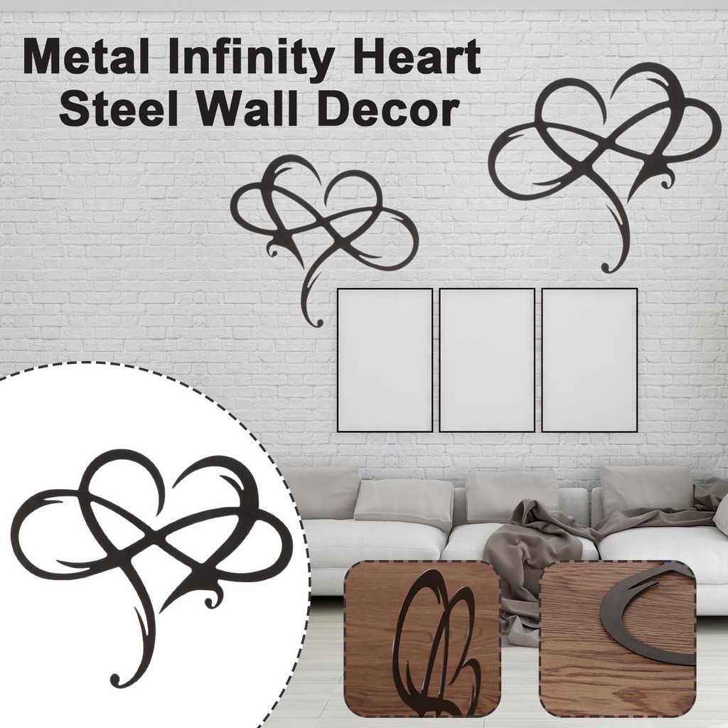 LET Trái Tim Vô Cực Bằng Kim Loại Trang Trí Tiệc Cưới