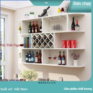 FreeshipKệ rượu treo tường 4 tầng rộng 1,6m