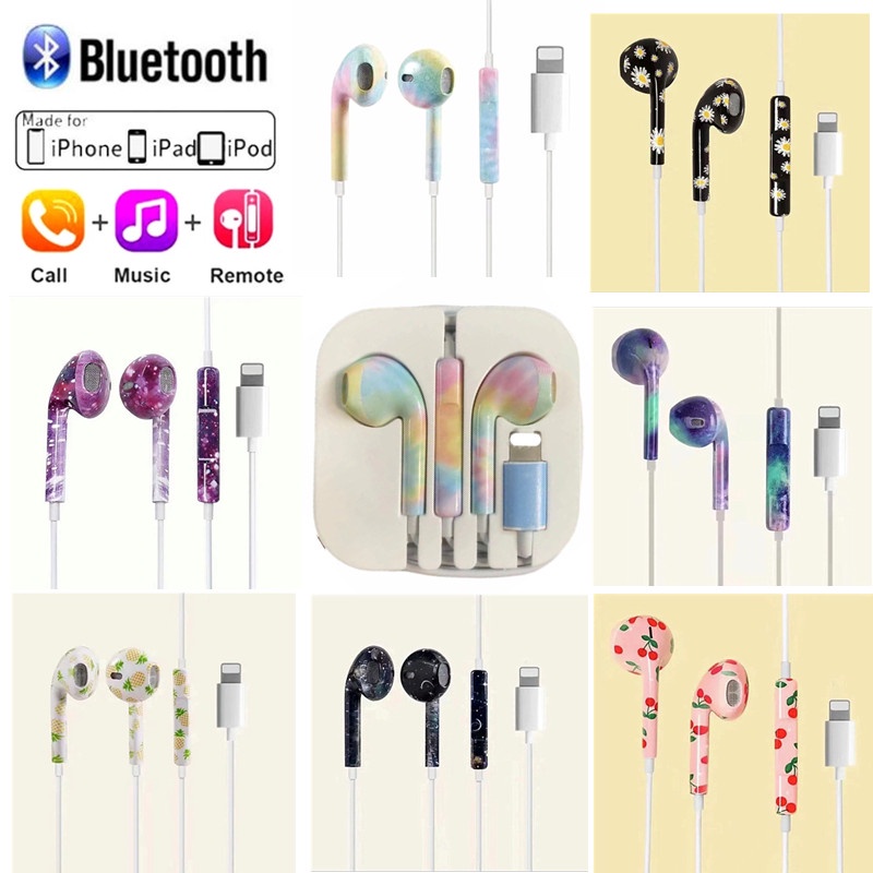 Tai Nghe Bluetooth Có Dây 8PIN Cho iPhone 14 Pro Max 11 12 13 mini HD 7 8 Plus X XS XR