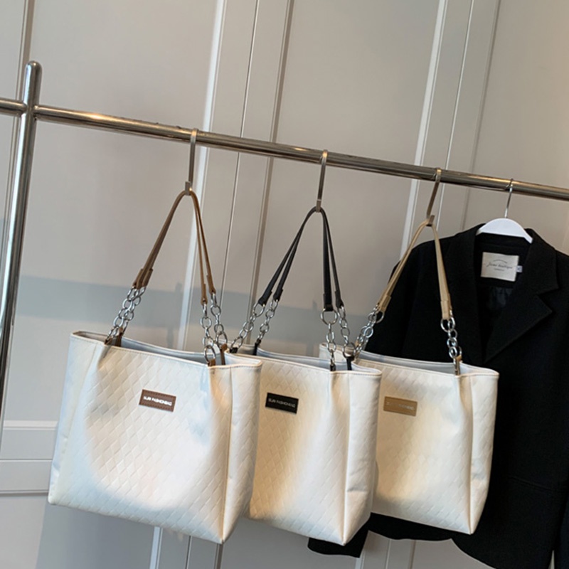 Túi Xách Da Mềm Đính Kim Cương Sức Chứa Lớn Đa Năng Cho Nữ