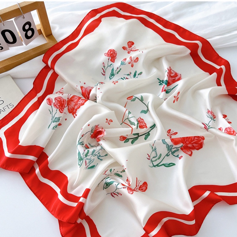 1 Khăn Lụa Satin Vuông 70cm 70 * 70cm Mềm Mại Thời Trang Cho Nữ