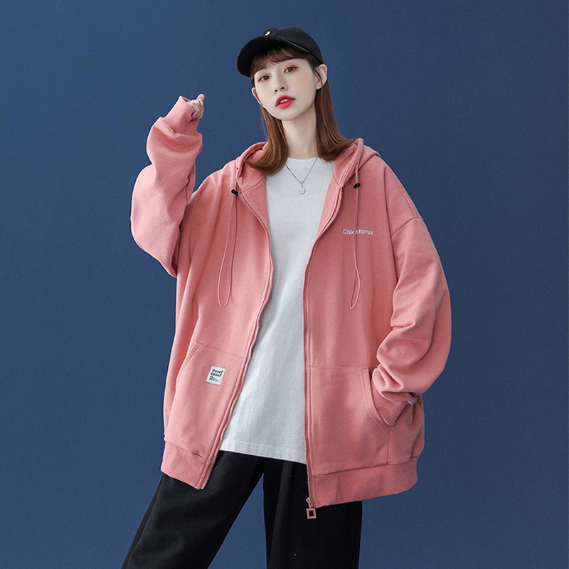 Hàng Có Sẵn Áo Hoodie Unisex Oversize Phong Cách Hàn Quốc