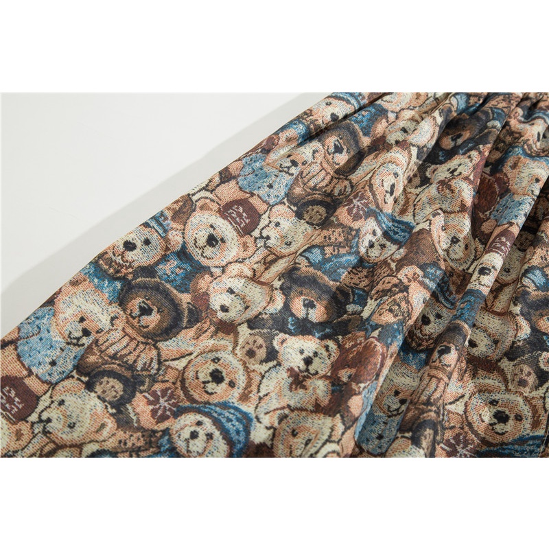 Áo Sơ Mi Tay Ngắn In Hoạt Hình Gấu + Quần short Dáng Rộng Thời Trang Mùa Hè 2023 Cho Nam