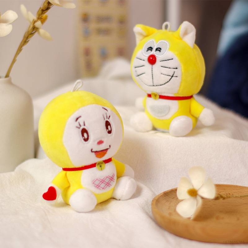 Móc Khóa Hình Doraemon Nhồi Bông Dễ Thương Cho Bé Gái