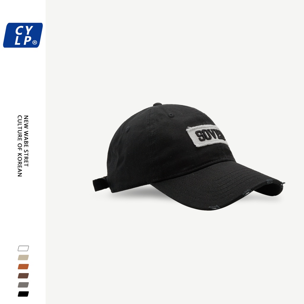 Mũ Lưỡi Trai Mềm Thêu Chữ Phong Cách Hàn Quốc Thời Trang Xuân Hè Cho Cặp Đôi