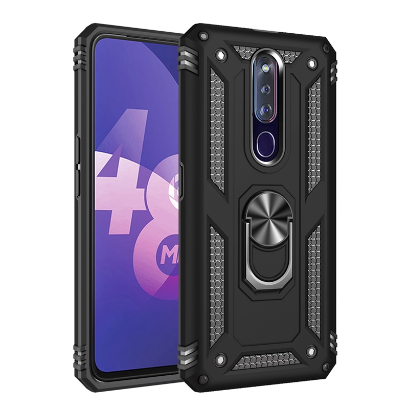Ốp Điện Thoại Kim Loại Có Giá Đỡ Cho OPPO F11 Pro R15 Pro R17 R19