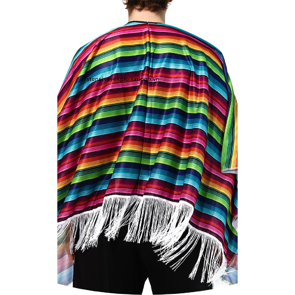 [EE] Cinco de Mayo Mexico Fiesta Serape Poncho.