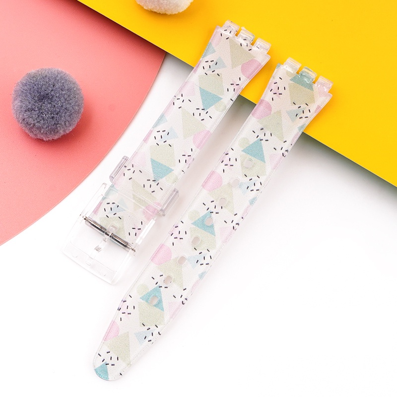 Dây Đeo Bằng Silicone Cho Đồng Hồ Swatch 17 / 19MM