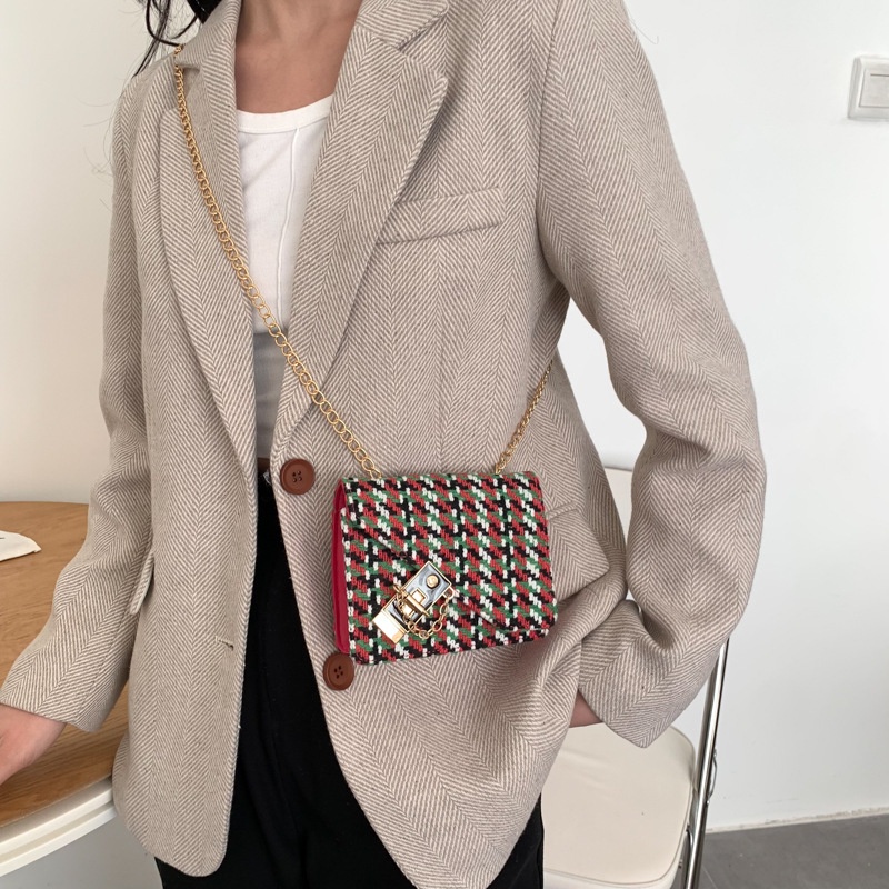 Túi Đeo Chéo Vai Kiểu Ren Đơn Giản Thời Trang Sành Điệu Cho Nữ