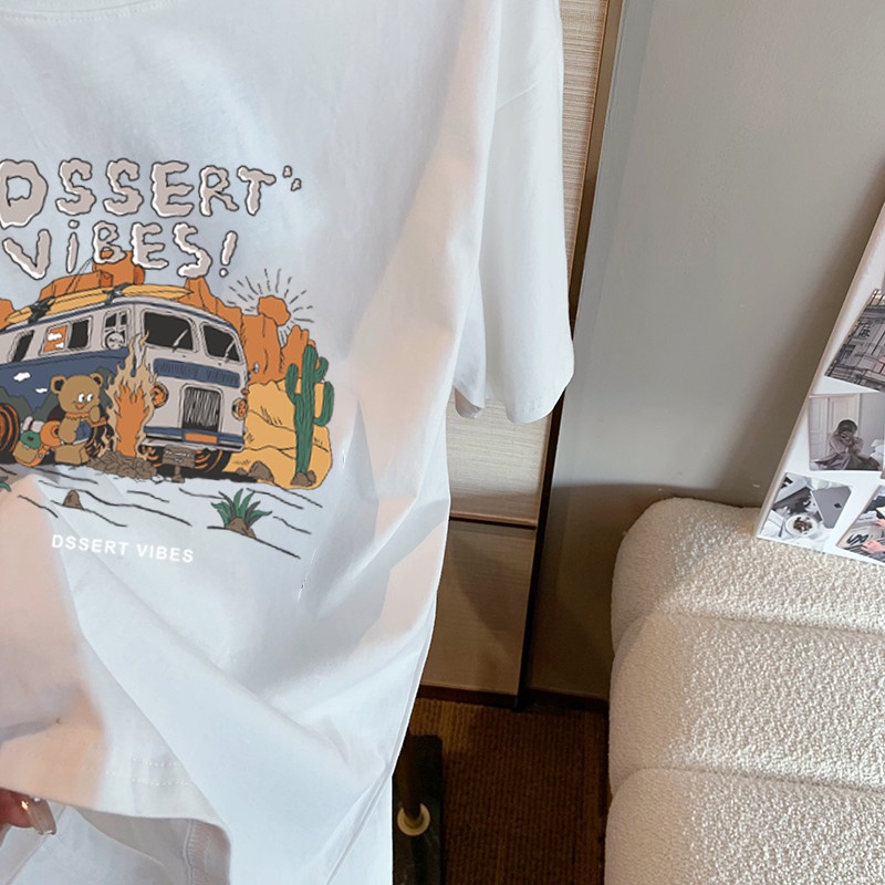 NRVP Áo Thun 100% Cotton Tay NgắN Plus Size Cho Nam Và Nữ